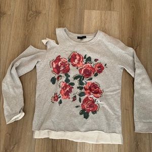 Sanctuary rose sweatshirt